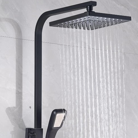 Duschsystem mit Thermostat, Duschset Duscharmatur Regendusche Dusche Duschsystem Duschsäule