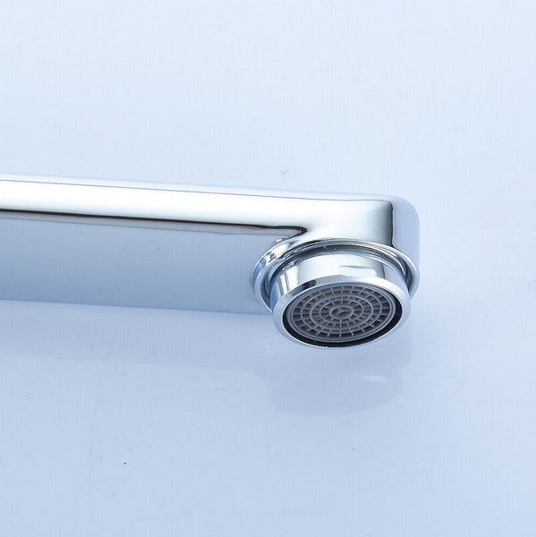 Retro Zweigriffmischer Messing Doppelgriff Waschbecken-Armaturen Wasserhahn Ein-Loch Badarmatur Küchenarmatur