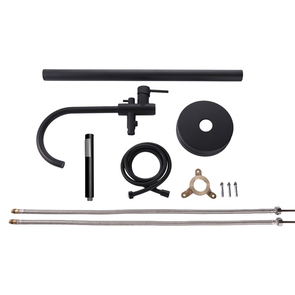 Bodenmontage Standarmatur mit Handbrause Badewanne