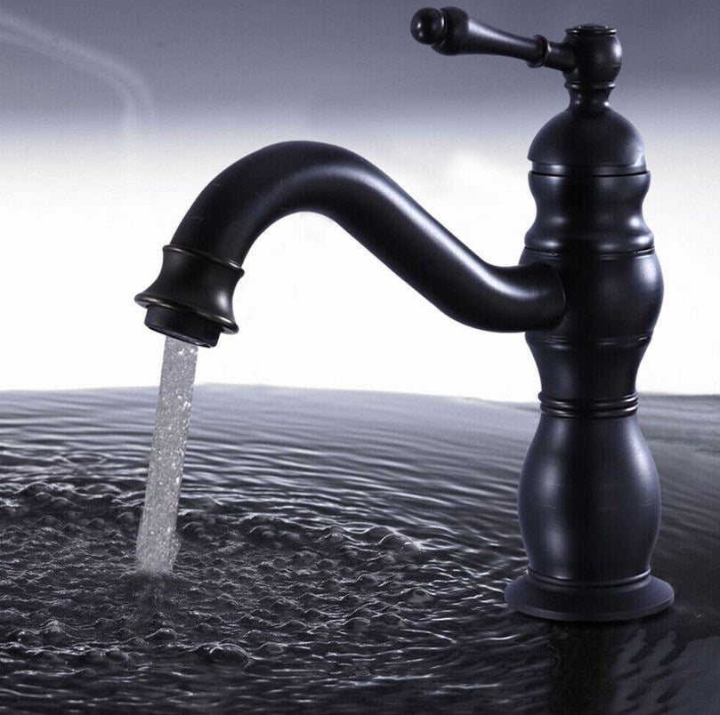 CNCEST Retro Einhebelmischer Wasserhahn Waschbecken Mischbatterie Bad Armatur Waschbecken Wasserhahn