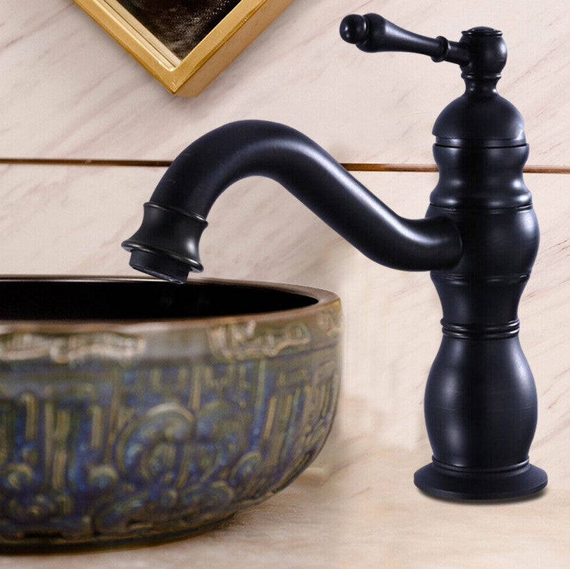 CNCEST Retro Einhebelmischer Wasserhahn Waschbecken Mischbatterie Bad Armatur Waschbecken Wasserhahn