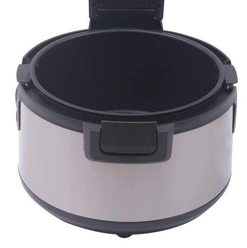 Reiskocher Reiskochtopf Gemüsegarer Schwarz Schnelles Aufheizen Reiswärmer Schwarz 19L/20Qt 100W Non-stick Inner Pot Stainless Steel