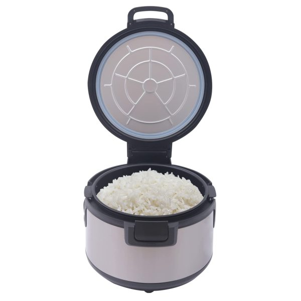Reiskocher Reiskochtopf Gemüsegarer Schwarz Schnelles Aufheizen Reiswärmer Schwarz 19L/20Qt 100W Non-stick Inner Pot Stainless Steel Reiskocher Reiskochtopf Gemüsegarer Schwarz Schnelles Aufheizen Reiswärmer Schwarz 19L/20Qt 100W Non-stick Inner Pot Stainless Steel