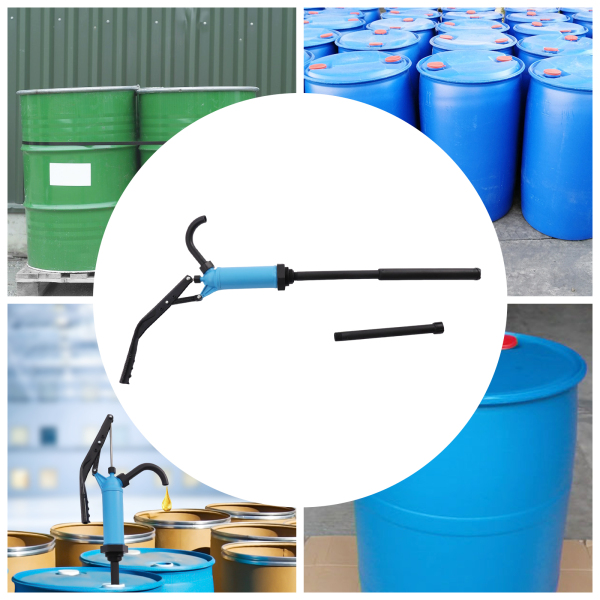 Kunststoff-Hebelfasspumpe, PP, manuelle Fasspumpe, blaue PP-Ausgusspumpe Kunststoff-Hebelfasspumpe, PP, manuelle Fasspumpe, blaue PP-Ausgusspumpe