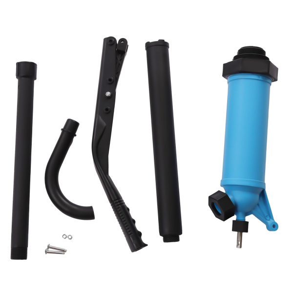 Kunststoff-Hebelfasspumpe, PP, manuelle Fasspumpe, blaue PP-Ausgusspumpe Kunststoff-Hebelfasspumpe, PP, manuelle Fasspumpe, blaue PP-Ausgusspumpe