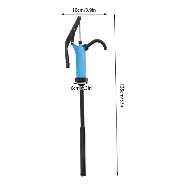 Kunststoff-Hebelfasspumpe, PP, manuelle Fasspumpe, blaue PP-Ausgusspumpe Kunststoff-Hebelfasspumpe, PP, manuelle Fasspumpe, blaue PP-Ausgusspumpe
