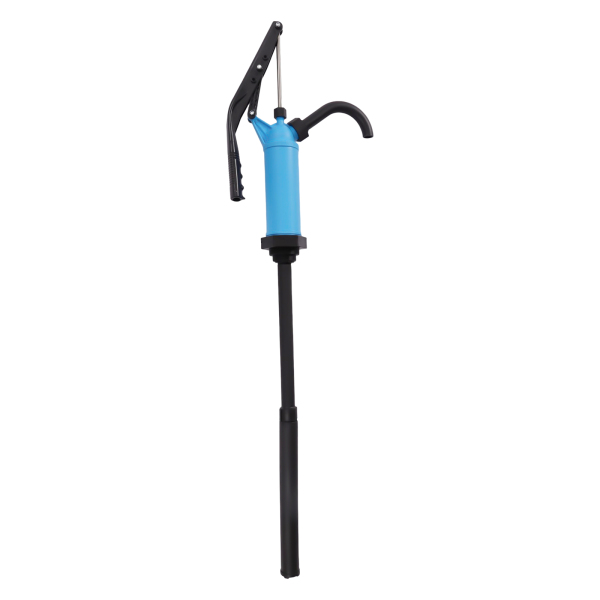 Kunststoff-Hebelfasspumpe, PP, manuelle Fasspumpe, blaue PP-Ausgusspumpe Kunststoff-Hebelfasspumpe, PP, manuelle Fasspumpe, blaue PP-Ausgusspumpe