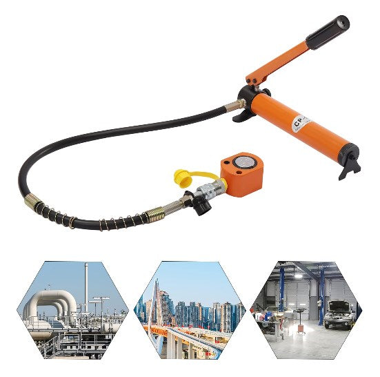 10T Manuelle Hydraulikpumpe ZG3/8'' 350CC Speicherkapazität hydraulischer Jack