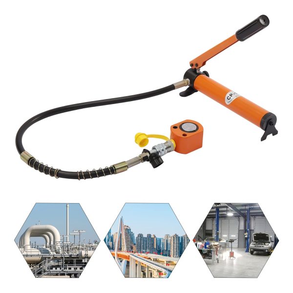 10T Manuelle Hydraulikpumpe ZG3/8'' 350CC Speicherkapazität hydraulischer Jack