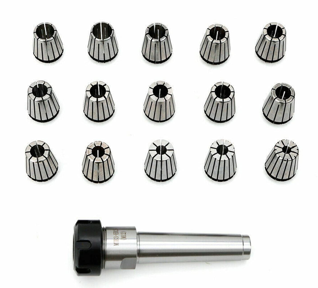 MK2 MK3 MK4 430E Spannzangenfutter ER25 Spannzangensatz 0.015mm Genauigkeit (MK2 M10)