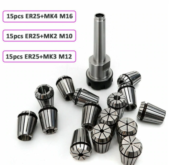 Spannzangenfutter ER25 Spannzangensatz 0.015mm Genauigkeit