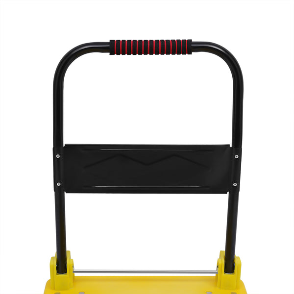 Faltende Plattform Handwagen Dolly, Kein Lärm, Schubwagen-Dolly mit 360-Grad-Drehrädern für einfache Lagerung bis 400kg/881lbs