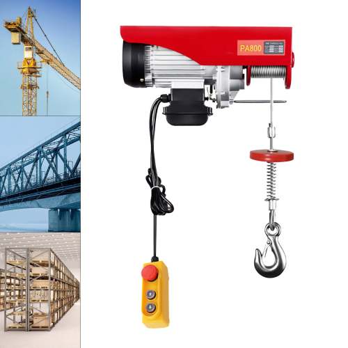 800kg/1000kg Elektrische Seilwinde 12m Motorwinde Hebezug Flaschenzug Kranwinde