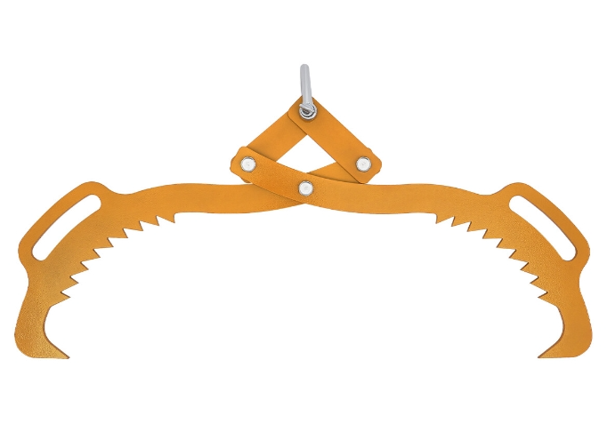 Log Lifting Tong, Heavy Duty Grapple Timber Claw, Stahl Lumber Skidding Tongs Timber Claw Hook (Yellow, 30inch)