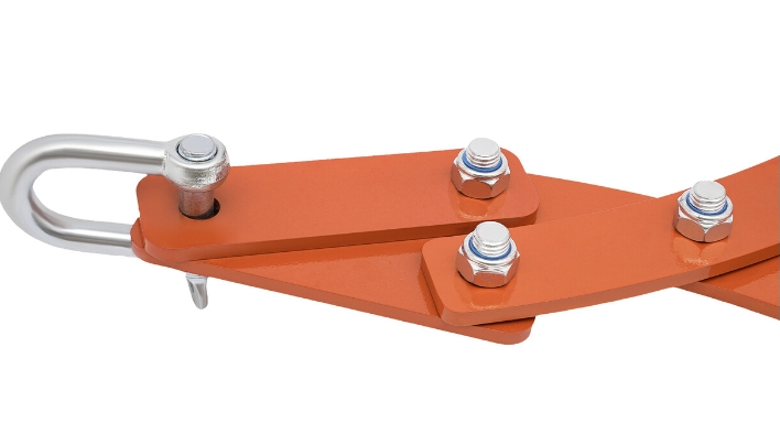 Gorgivous Log Lifting Tong, Heavy Duty Grapple Timber Claw, Stahl Lumber Skidding Tongs Timber Claw Hook (Orange, 30inch)