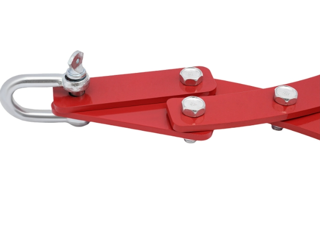 Log Lifting Tong, Heavy Duty Grapple Timber Claw, Stahl Lumber Skidding Tongs Timber Claw Hook(Red, 30inch)