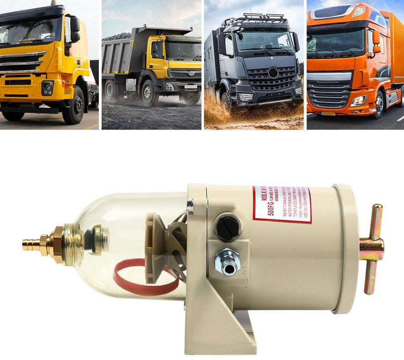 CNCEST 500FG 500FH Diesel Marine Kraftstofffilter Öl Wasserabscheider mit Schraubring