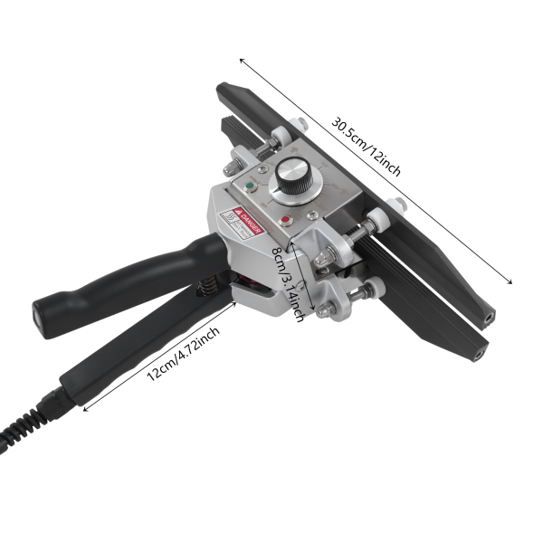 30 cm Siegelgerät, tragbares Heißsiegelgerät, tragbares Hand-Crimpsiegelgerät – Schwarz