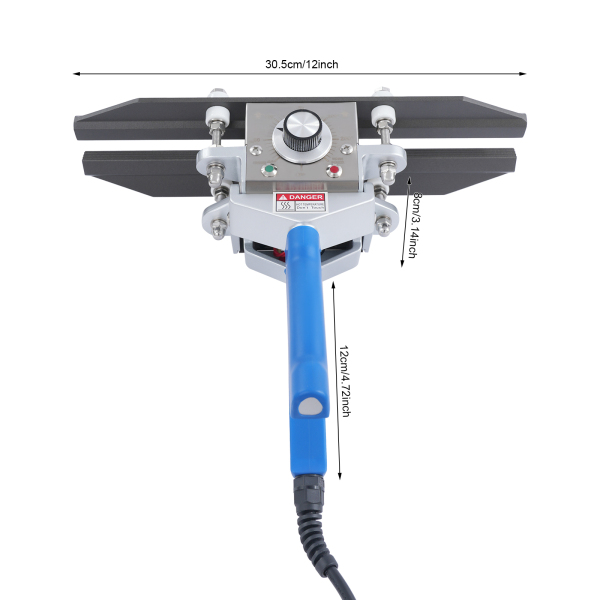 30 cm Siegelgerät, tragbares Heißsiegelgerät, tragbares Hand-Crimpsiegelgerät – Blau