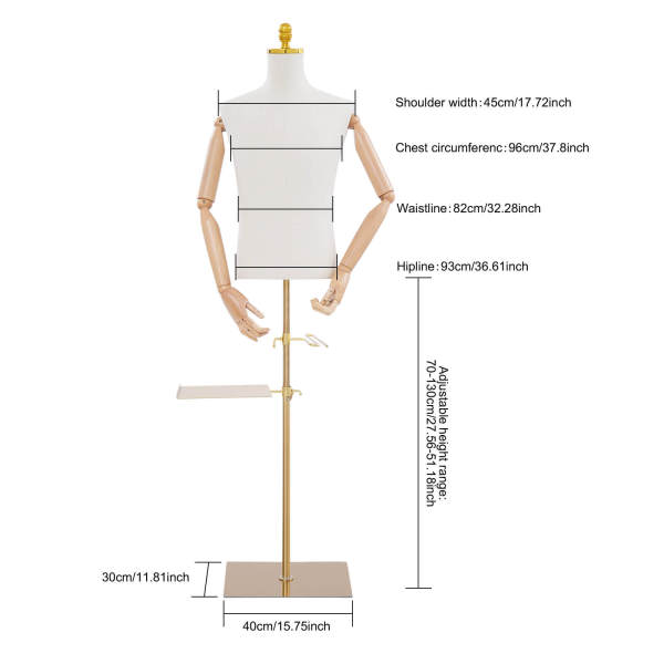 Torso-Präsentationsständer für männliche Models mit Hosenhalter und Schuhhalter – Präsentationsmodell, Anzugständer Torso-Präsentationsständer für männliche Models mit Hosenhalter und Schuhhalter – Präsentationsmodell, Anzugständer