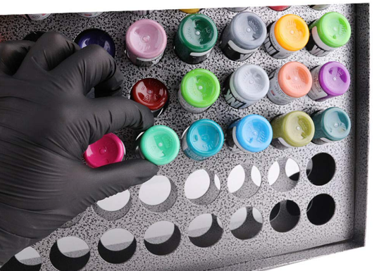 78-Löcher Tattoo Ink Rack Ink Displayhalter Tattoo Pigment Support mit Zubehör Permanent Tintenbecherhalter