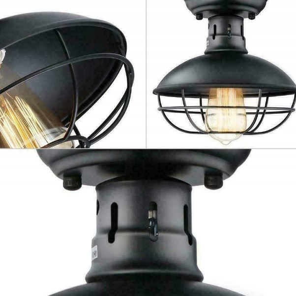 E27 Led Deckenleuchte Retro Industrie Pendelleuchte, Metall Hängelampe