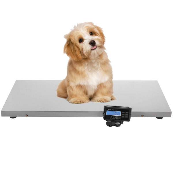 Plattformwaage Paketwaage bis 300 Kilogramm Haustierwaage Digitale Tierarztwaage