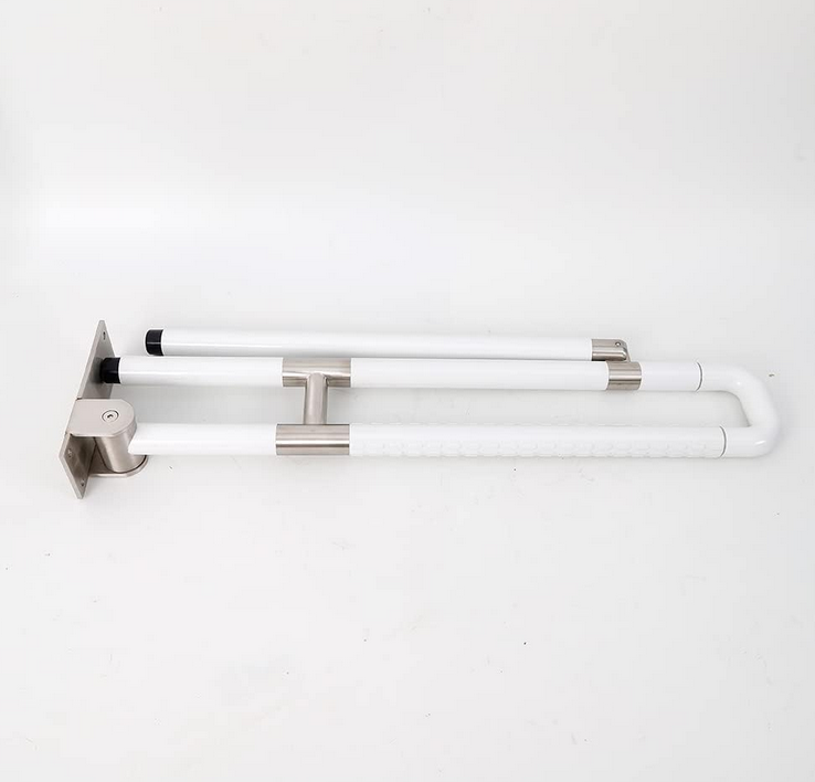 Edelstahl Haltegriff mit Halterung - Aufstehhilfe Stützgriff Klappbar Duschgriff