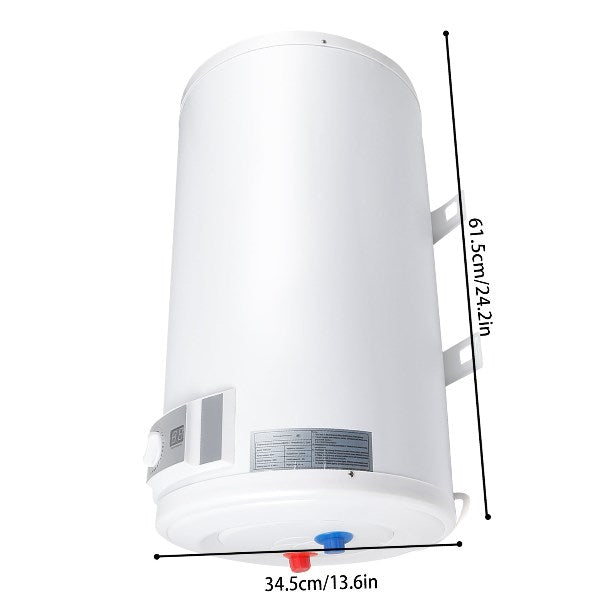 CNCEST 50L Elektro Warmwasserspeicher 2KW Boiler mit Temperaturanzeige und Sicherheitsventil 30-75 ℃