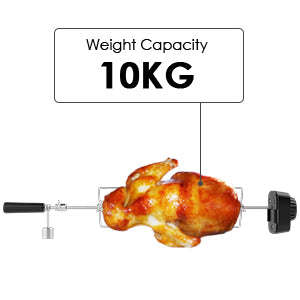 220V BBQ Grillspieß mit Edelstahl Motor