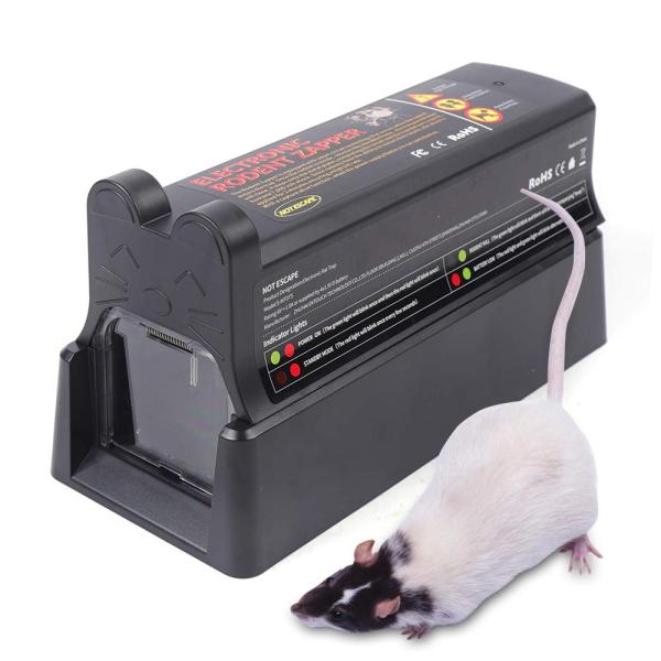 Effiziente & Sichere Elektrische Mäusefalle Rattenköderstation 7000W 220V Schwarz