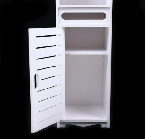 Badschrank Freistehende Badezimmerschrank Badregal Hochschrank Weiß