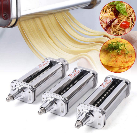 Edelstahl Nudelvorsatz Spaghettiaufsatz Pastaaufsatz Zubehör für Küchenmaschine
