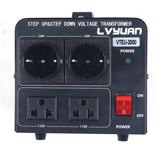Spannungswandler 2KW Voltage Converter 220V auf 110V Step Up und Step Down Stromwandler Transformator Automatisch