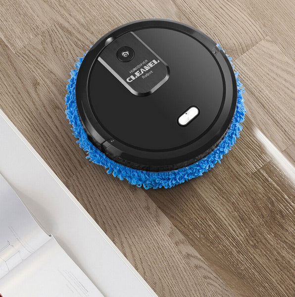 CNCEST Schwarz Saug Wischroboter Saugroboter für Wischfunktion, Staubsauger Roboter mit Wassertank