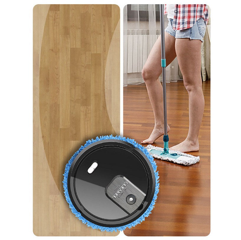 CNCEST Schwarz Saug Wischroboter Saugroboter für Wischfunktion, Staubsauger Roboter mit Wassertank