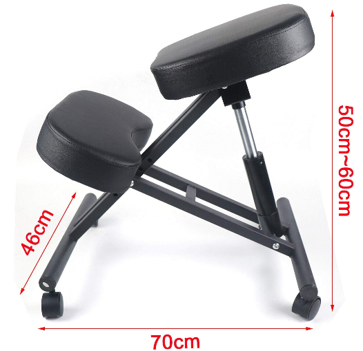 Ergonomischer Kniender Stuhl Höhenverstellbarer Hocker Kniender Chair mit Rollen
