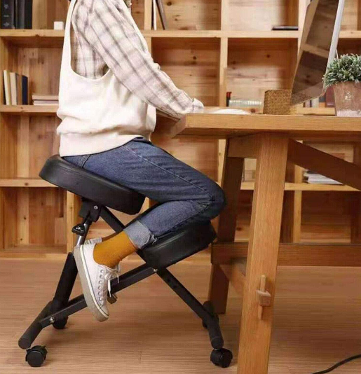 Ergonomischer Kniender Stuhl Höhenverstellbarer Hocker Kniender Chair mit Rollen
