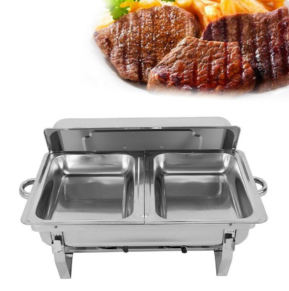 Speisenwärmer Edelstahl Warmhaltebehälter Chafing Dish Buffet Wärmebehälter DE