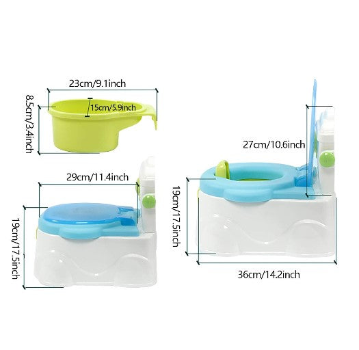 CNCEST Blau Tragbar Rutschfest Kinder-Toilette