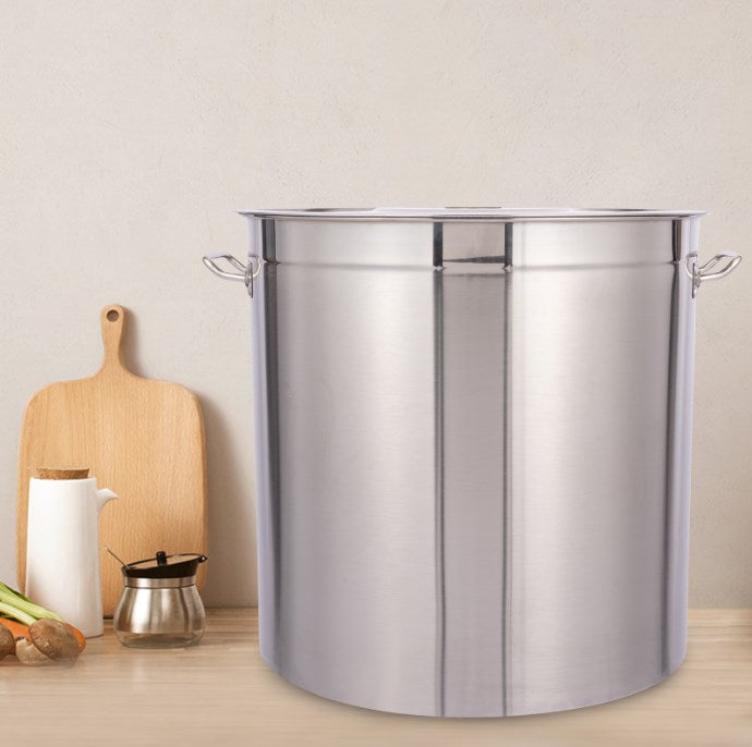 CNCEST 98L Edelstahltopf Mit Deckel Kochtopf aus Edelstahl Edelstahlkochtopf Multifunktionale Kochtopf