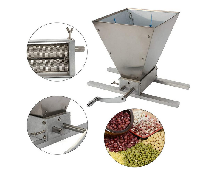 2 Walzen Einstellbare Malzkornmühle Gerstenbrecher Startseite Brau Malz Gerste Getreidemühle