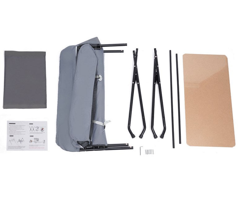 （Grau/Schwarz）25kg Klappbare Wickelkommode Tragbarer Wickelstation für Kinder Wickelkommode