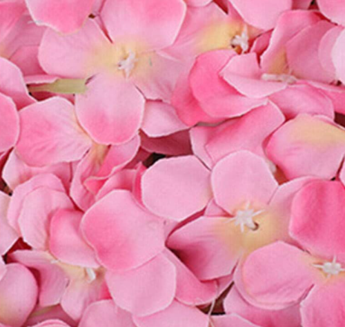 20 Stück Künstliche Blumenwand Panel Blumen Säule Rosa Hortensien