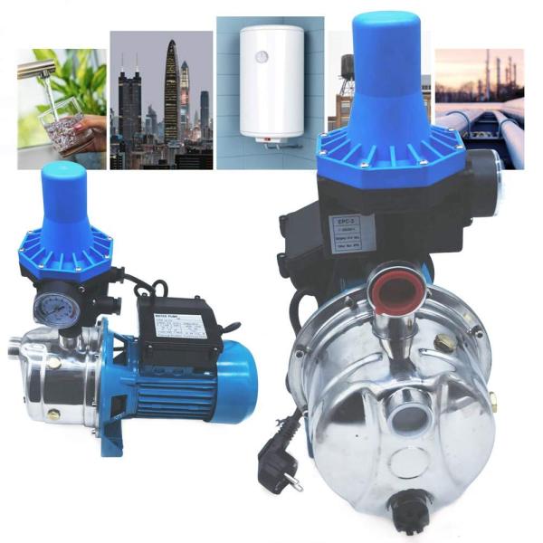 CNCEST Kreiselpumpe,Gartenpumpe mit Pumpensteuerung 1100W 3600L/h 5Bar Pumpensteuerung Wasserautomat Für Haushalts-Leitungswasser
