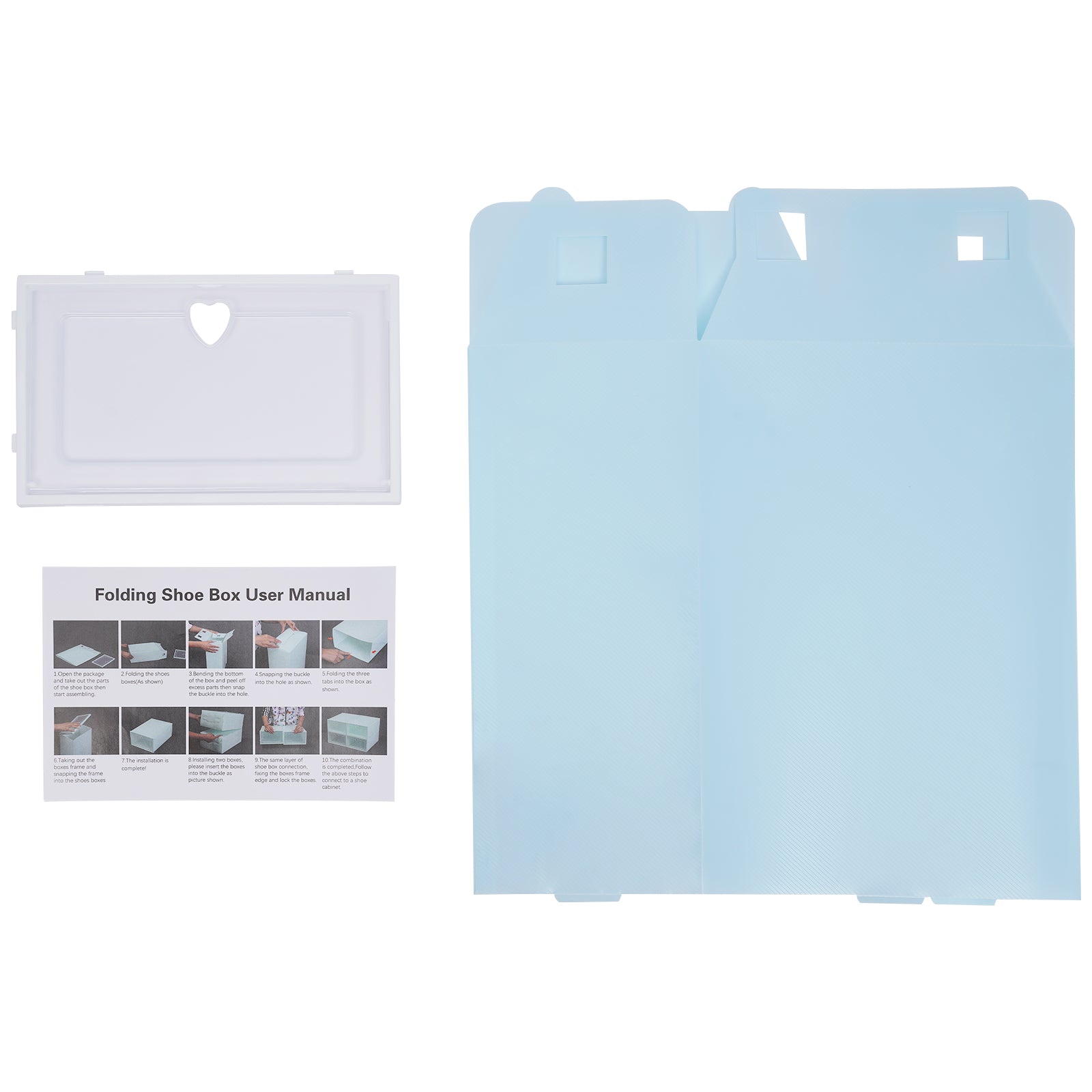 Aufbewahrungsboxen 20 Schuhkarton Transparente Stapelbare Kunststoff Schuh Boxen Faltbare Schubladenbox Schuhorganizer