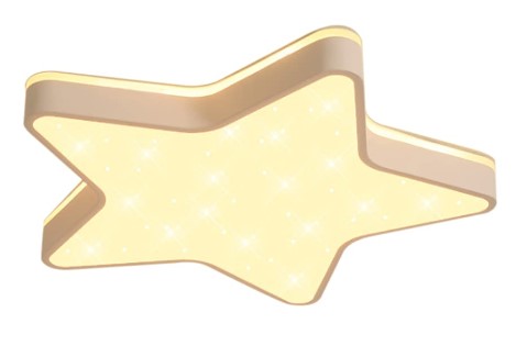 LED Deckenleuchte Funkelnder Glitzerstern Lichteffekt 45cm Fünfzackiger Stern Deckenleuchte