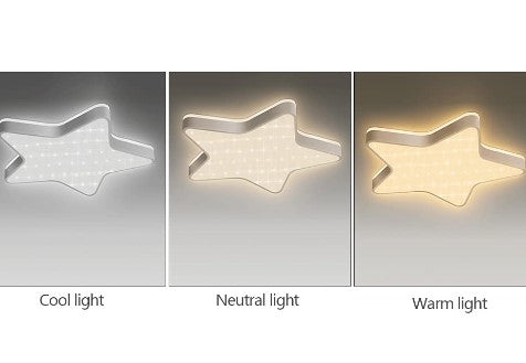 LED Deckenleuchte Funkelnder Glitzerstern Lichteffekt 45cm Fünfzackiger Stern Deckenleuchte