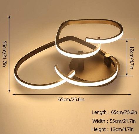 LED Moderne Deckenleuchte Dimmbar Fernbedienung Deckenleuchte Schlafzimmer Pendelleuchte Herzform Design