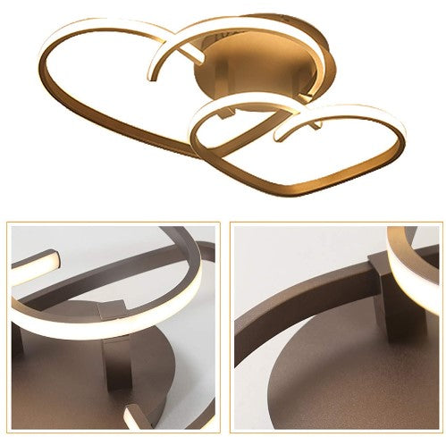 LED Moderne Deckenleuchte Dimmbar Fernbedienung Deckenleuchte Schlafzimmer Pendelleuchte Herzform Design